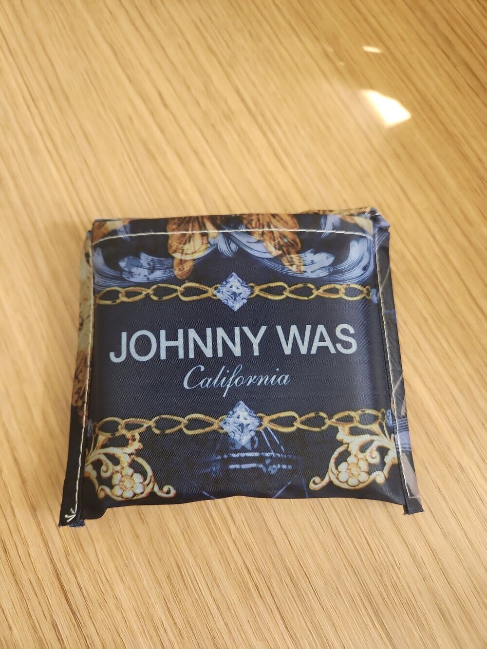 Johnny Was California Reusable Nylon Shopping Tote Celestial Scene NWOT